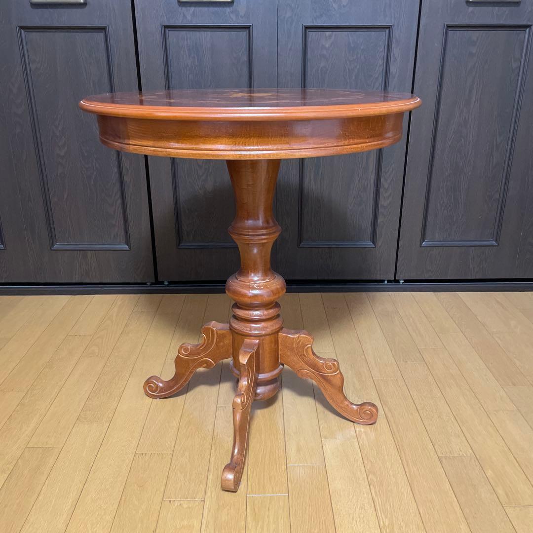 ①【条件あり】イタリア製　アンティーク　ダイニングテーブル