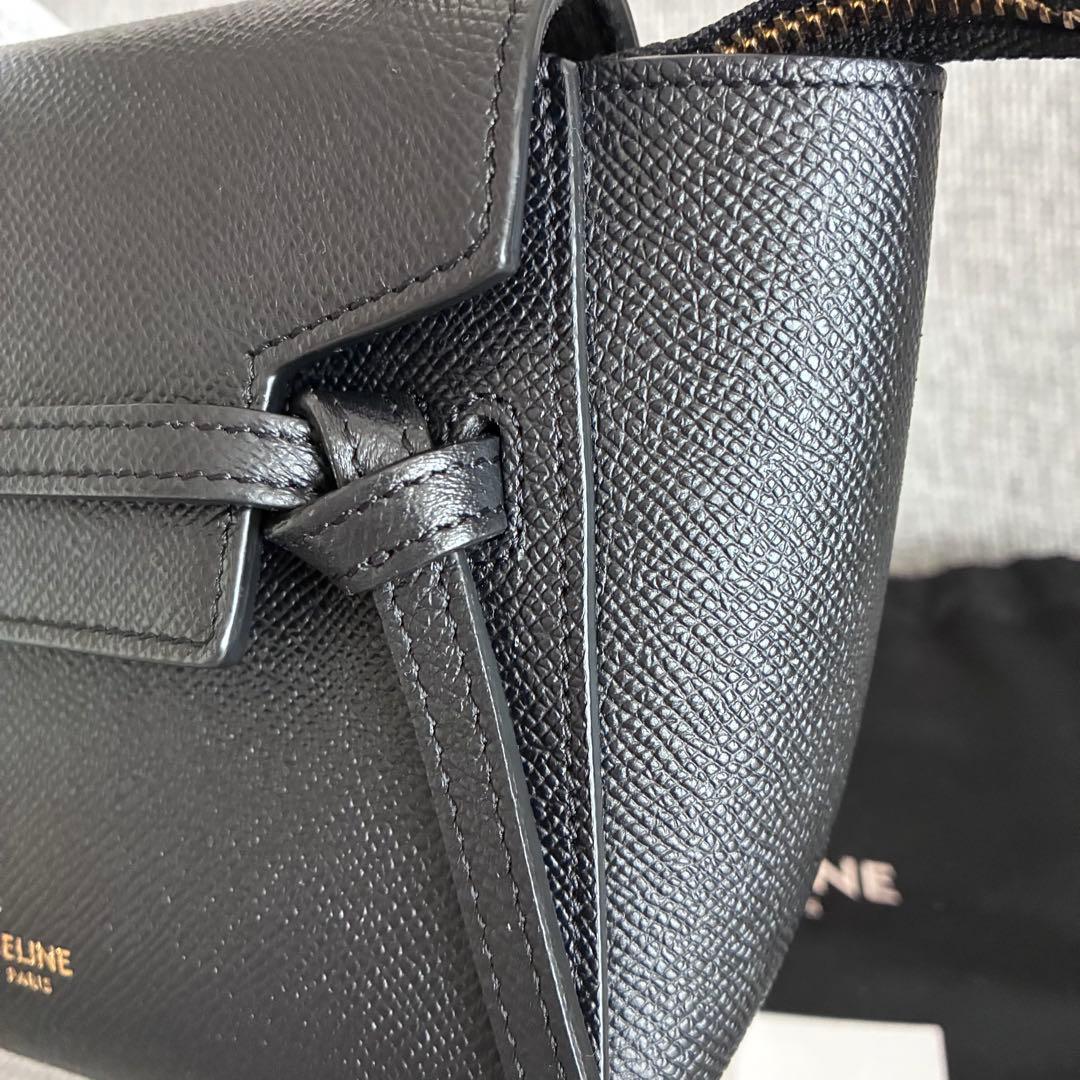 【正規品】【美品】CELINE セリーヌ ベルトバッグ ピコ ブラック