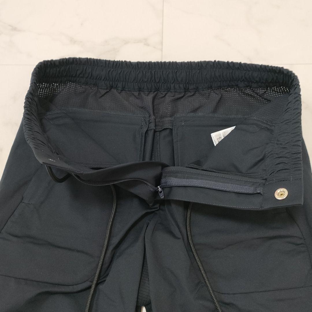 【美品】PGG　ロングパンツ　ウエストゴム　ヒモ　メッシュ切替　ストレッチ　00