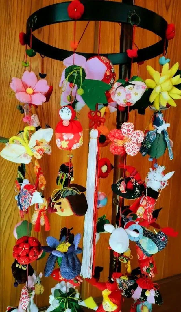 ちりめん細工　つるし飾り