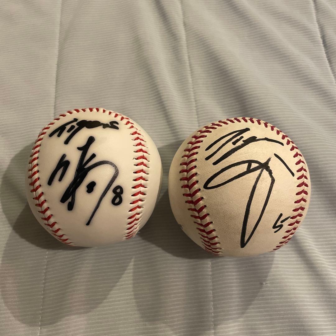 超値引き 近本光司 佐藤輝明 サインボールセット