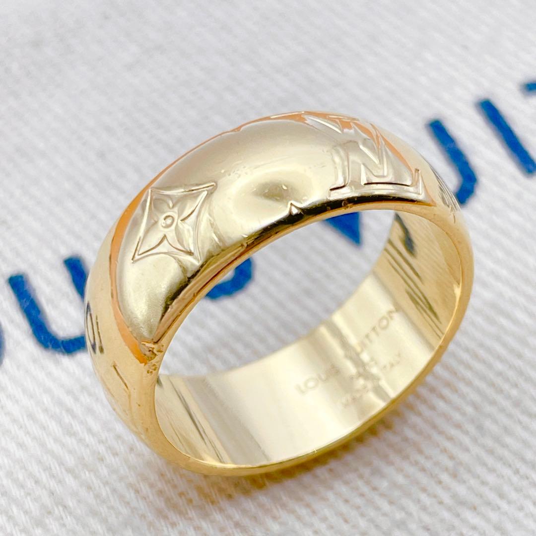 LOUIS VUITTON リング　ネックレス　モノグラム　ゴールド　指輪