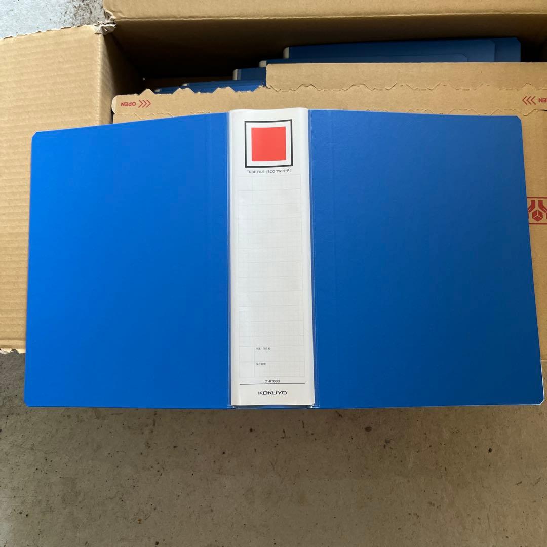 青いスプリングファイル A4サイズ 10枚