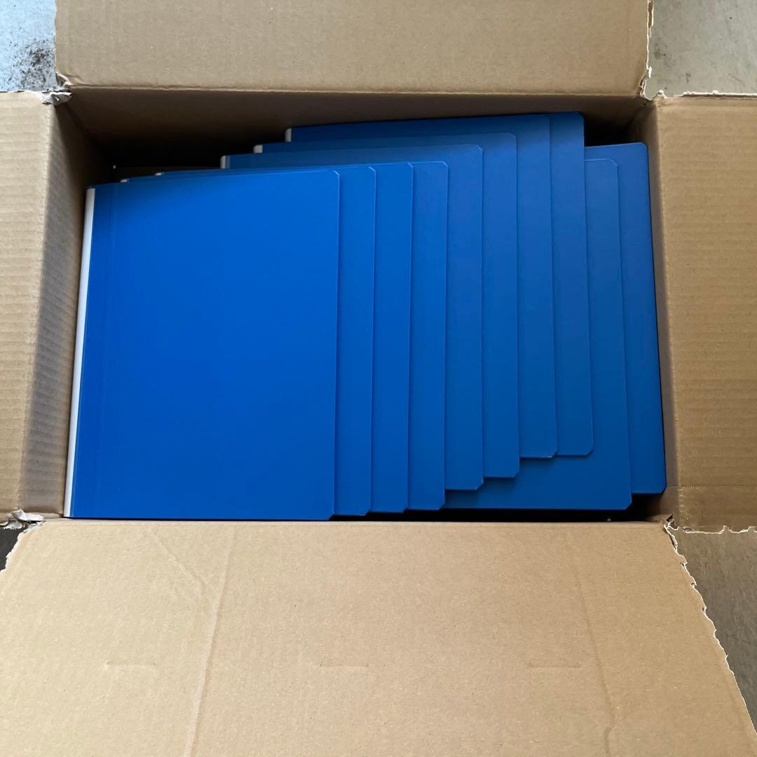 青いスプリングファイル A4サイズ 10枚