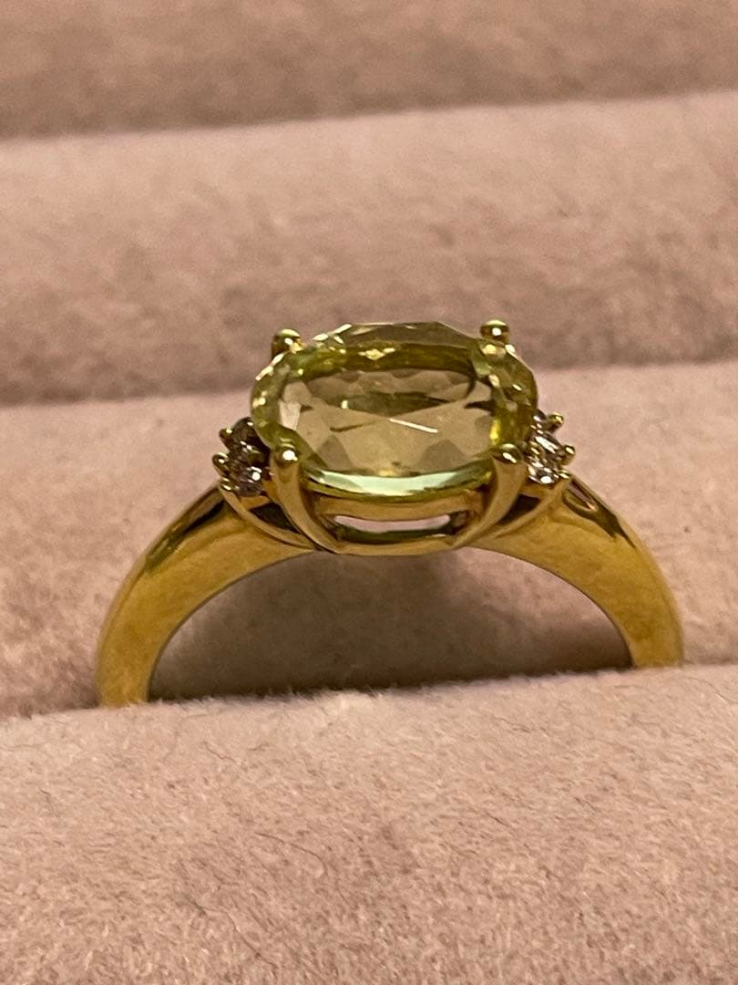 GSTV シリマナイト 18kリング