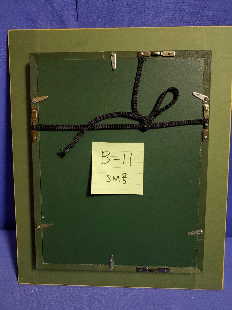 小泊芳彦作 バラの油彩画 SM号 B-11 金色フレーム