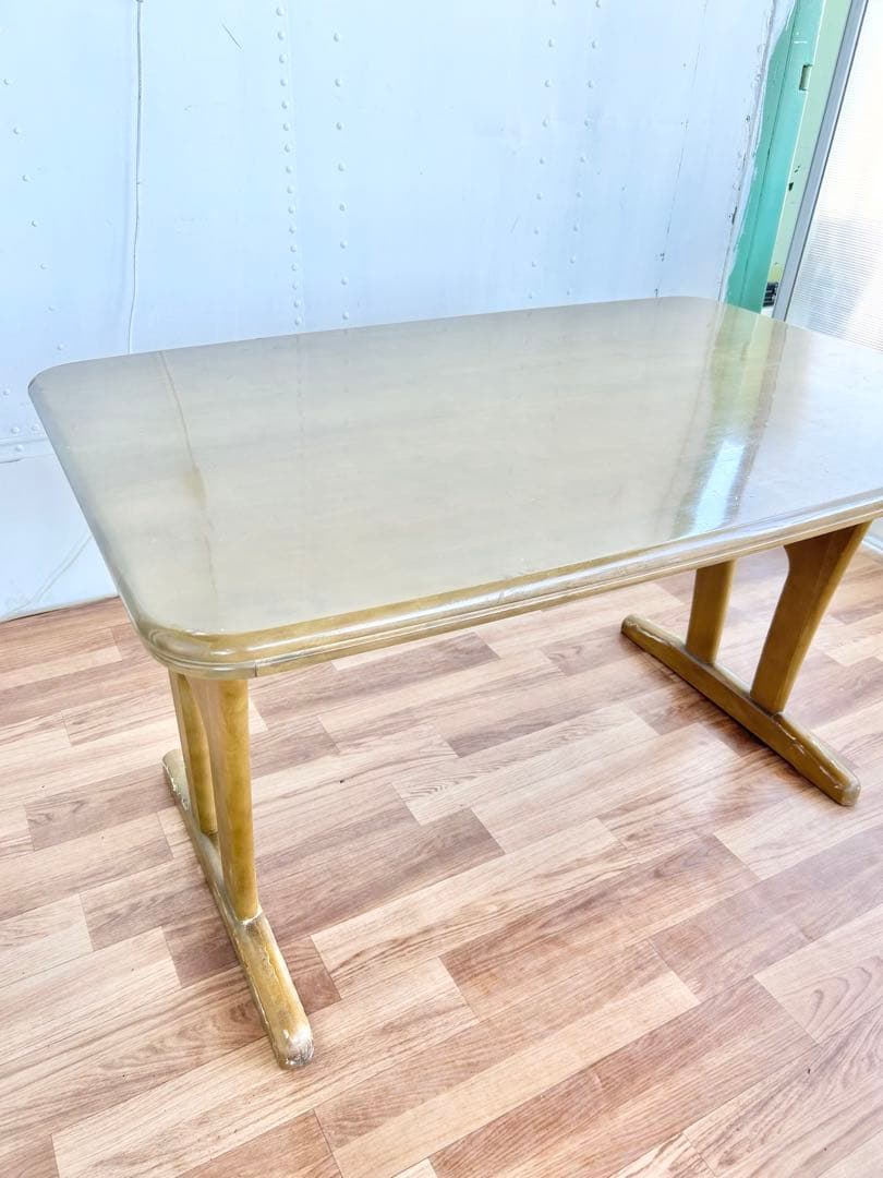 587 マルニ木工　棚付きダイニングテーブル　北欧 ナチュラル 木製 120 b