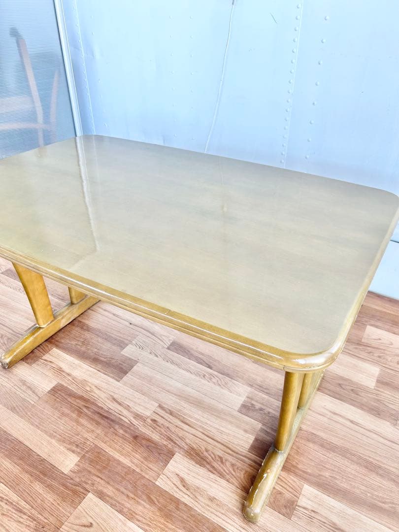 587 マルニ木工　棚付きダイニングテーブル　北欧 ナチュラル 木製 120 b