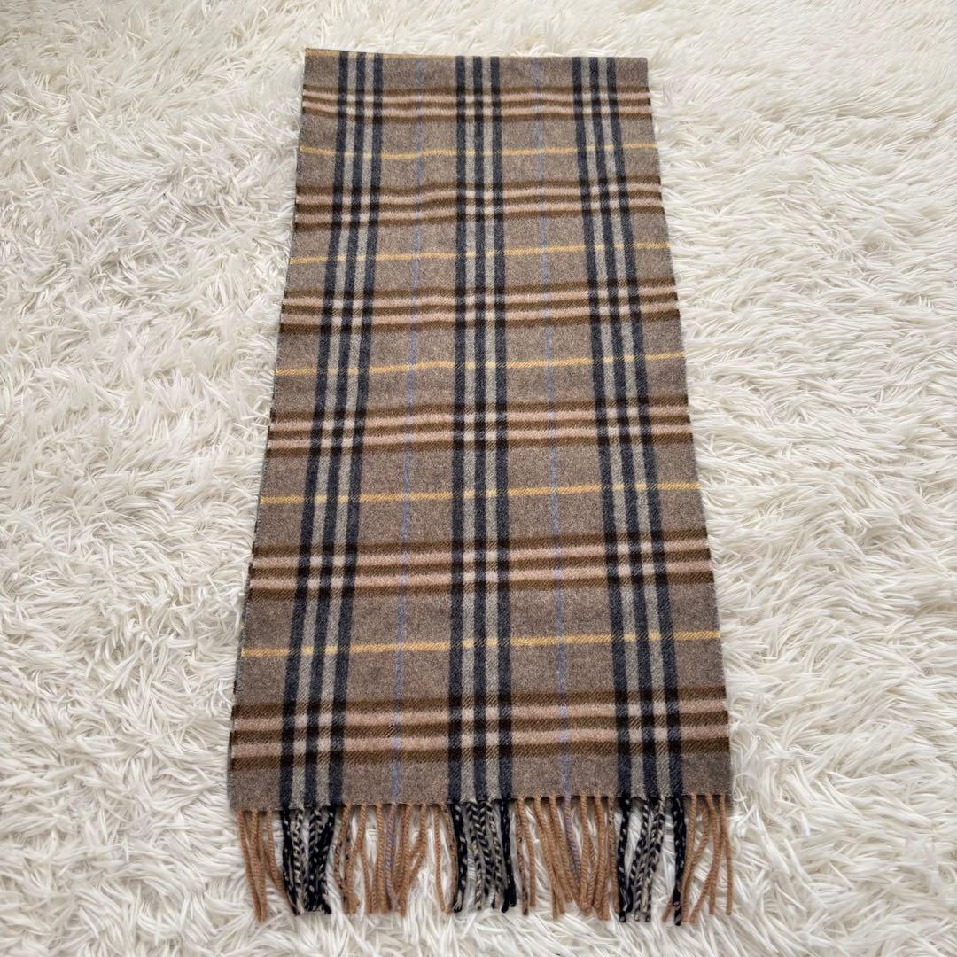 Burberrys バーバリーズ ノバチェック カシミヤ100 マフラー 英国製