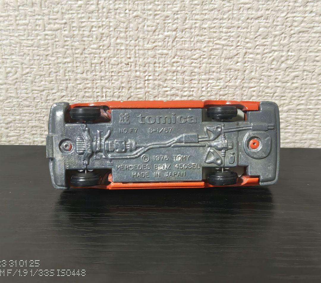TOMICA　トミカ　ベンツ　450SEL　オレンジ　箱付き