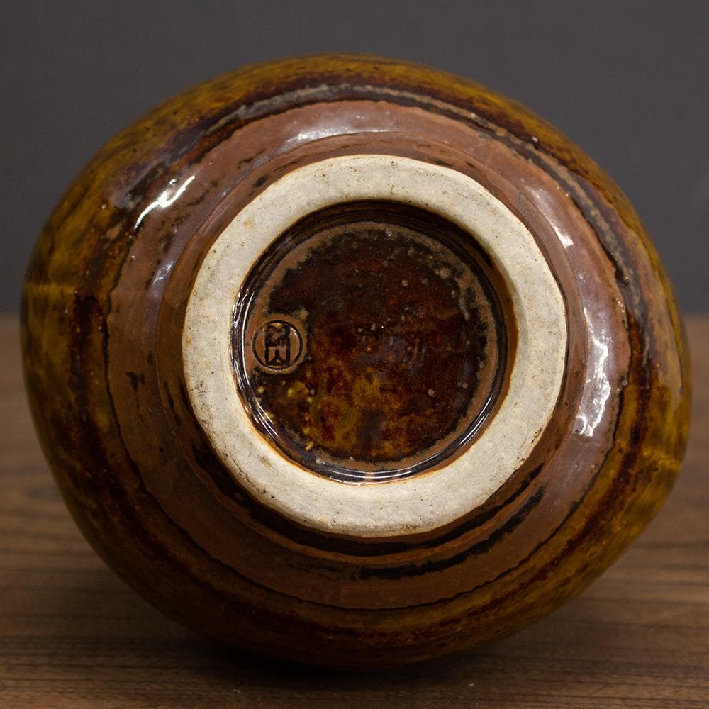 錦山焼 花瓶 フラワーベース 高さ17.6cm 民芸 昭和レトロ （1）