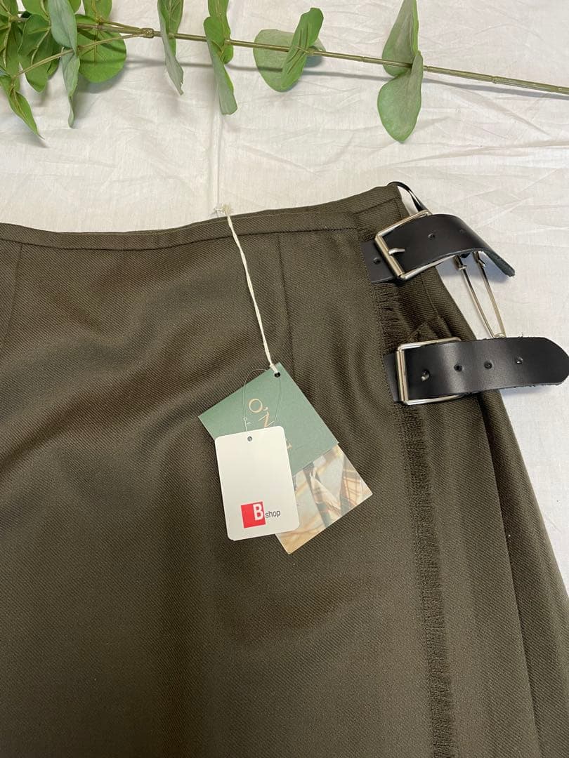 オニールオブダブリン　プリーツスカート　巻きスカート