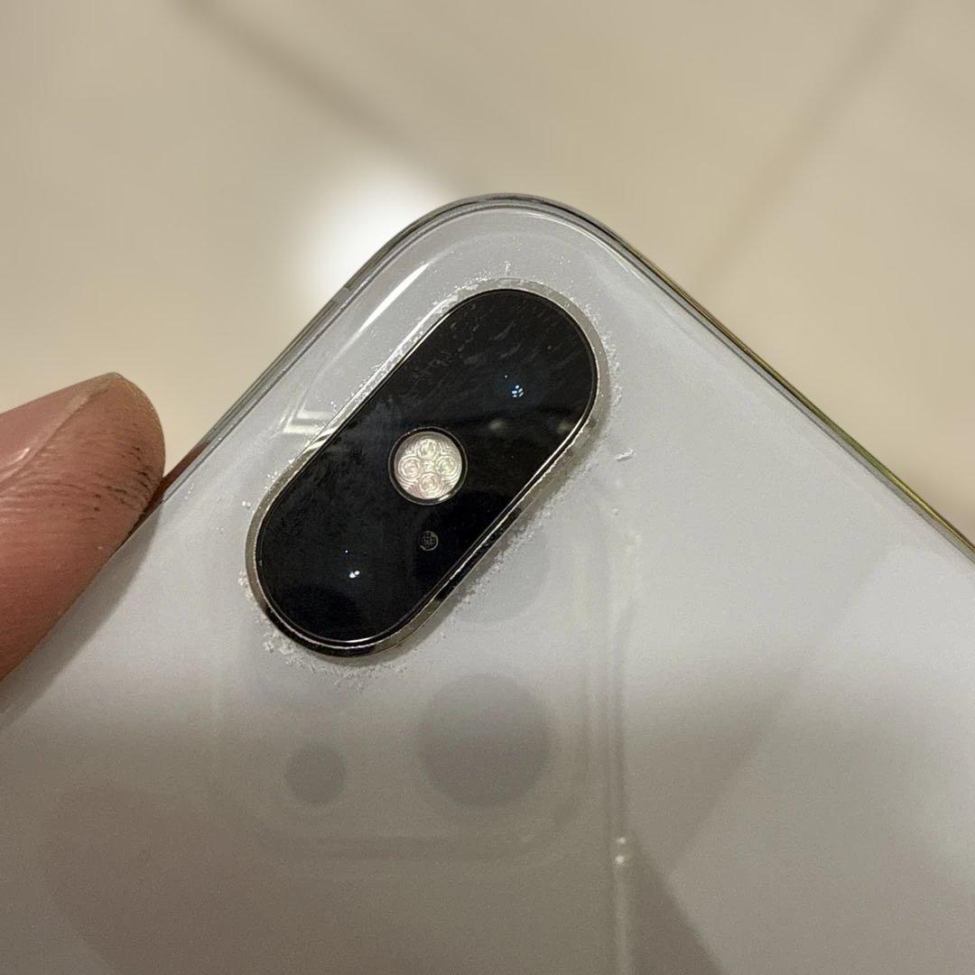 【美品】Apple iPhone X シルバー 本体　箱付き