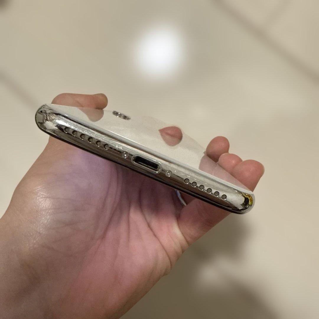 【美品】Apple iPhone X シルバー 本体　箱付き