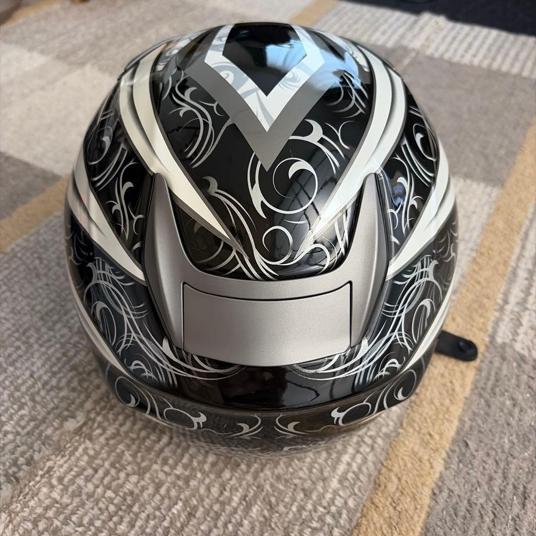 Kabuto フルフェイスヘルメット ブラック/シルバー/ブルー