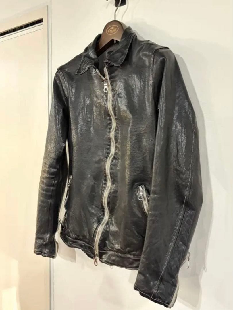 BACKLASH★ポーランドショルダー★襟付きシングルライダース★美品