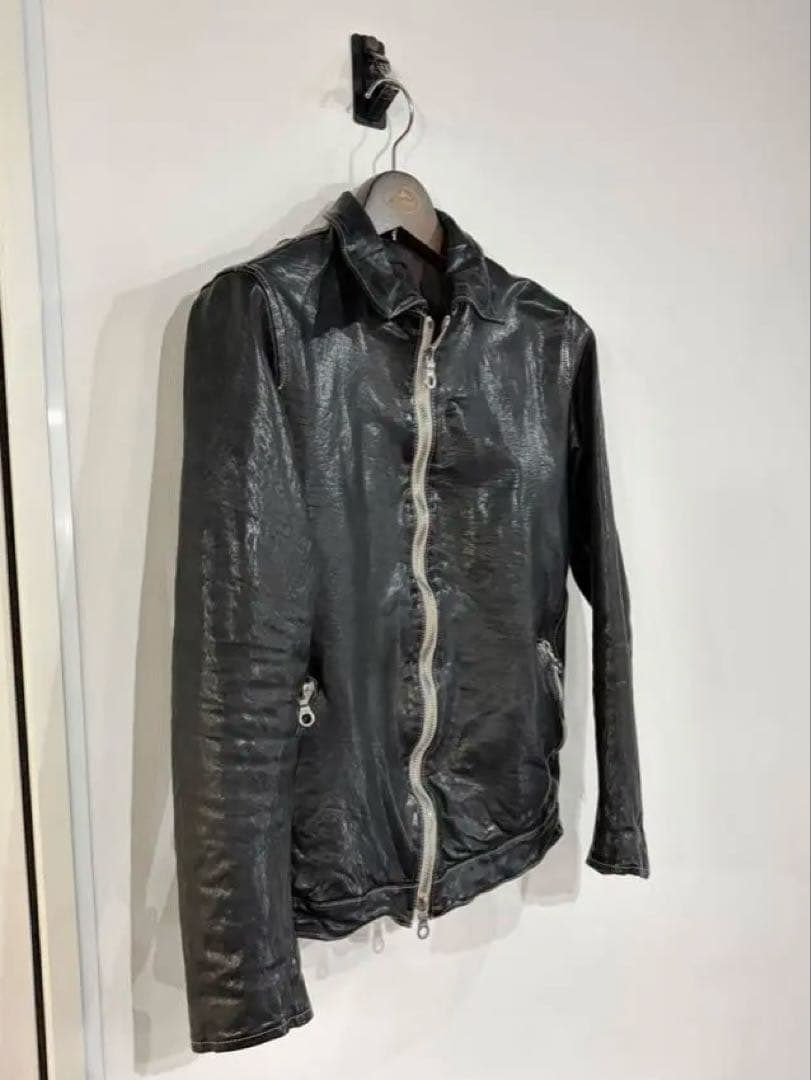 BACKLASH★ポーランドショルダー★襟付きシングルライダース★美品