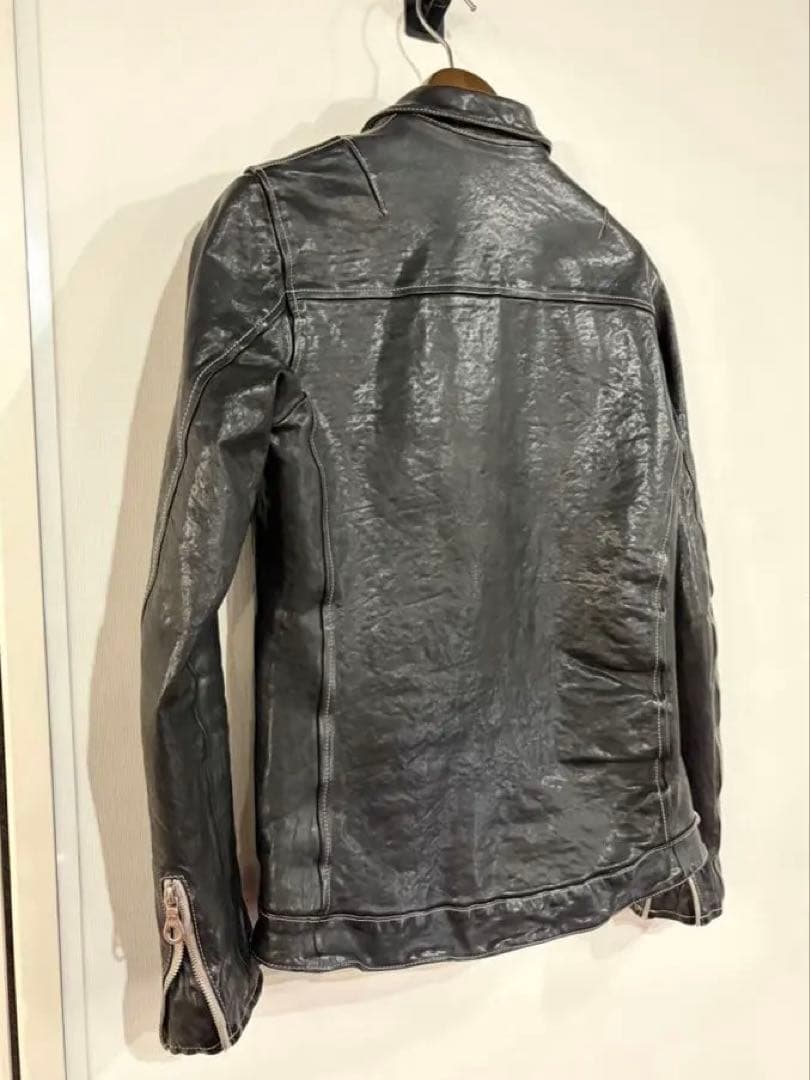 BACKLASH★ポーランドショルダー★襟付きシングルライダース★美品