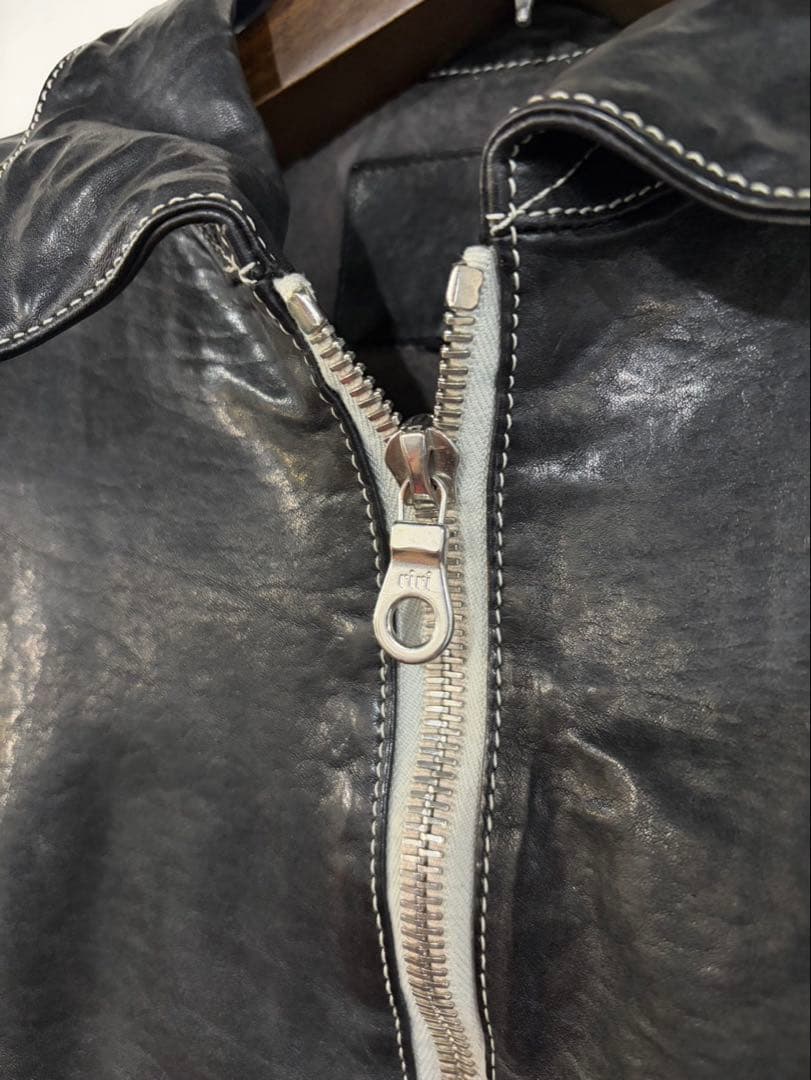 BACKLASH★ポーランドショルダー★襟付きシングルライダース★美品