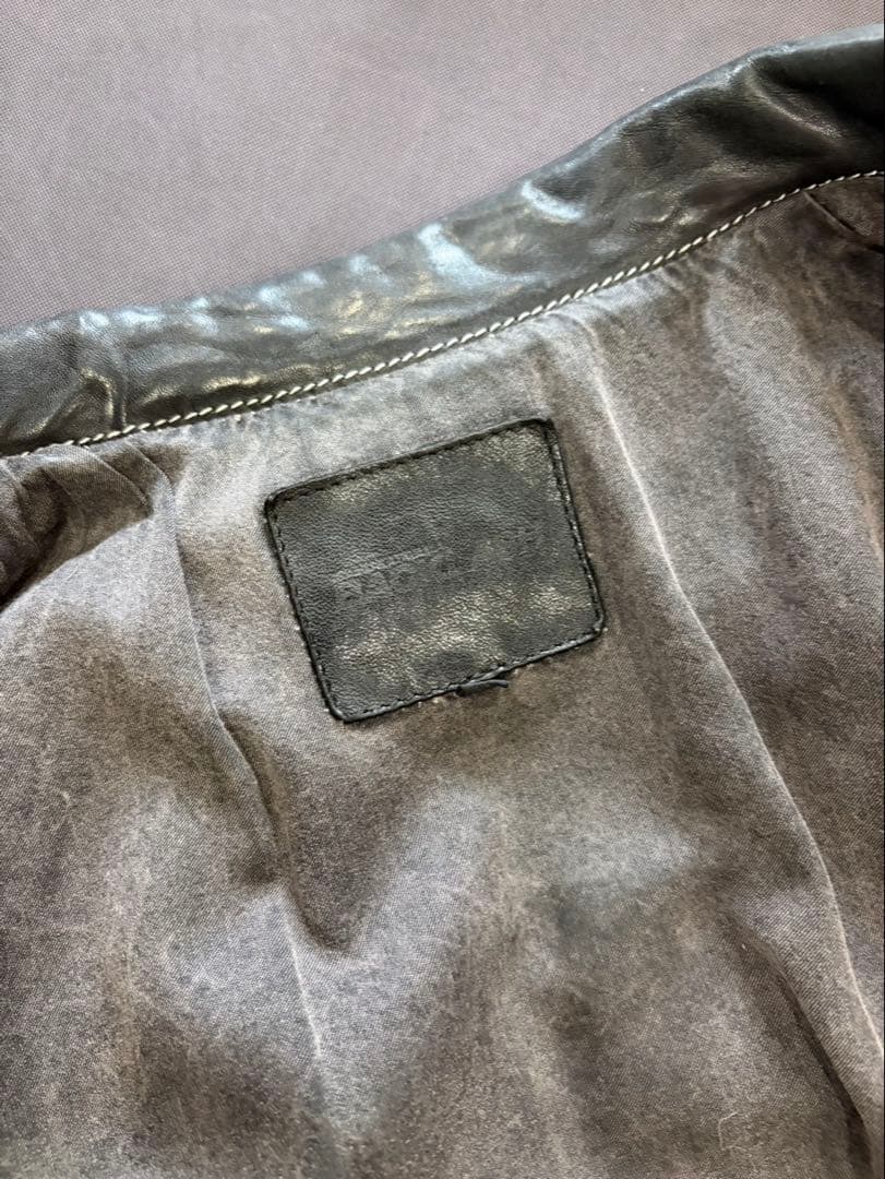 BACKLASH★ポーランドショルダー★襟付きシングルライダース★美品