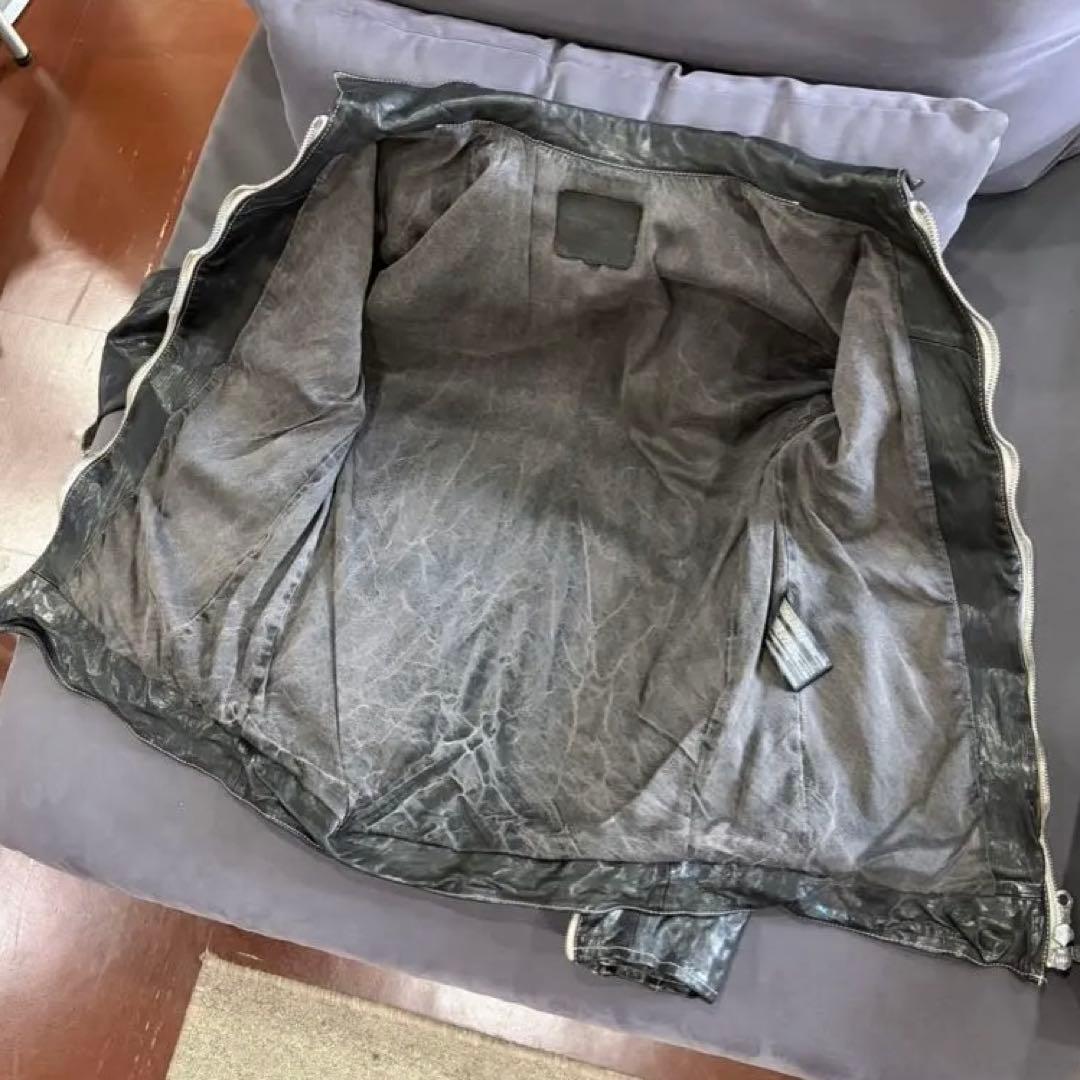 BACKLASH★ポーランドショルダー★襟付きシングルライダース★美品