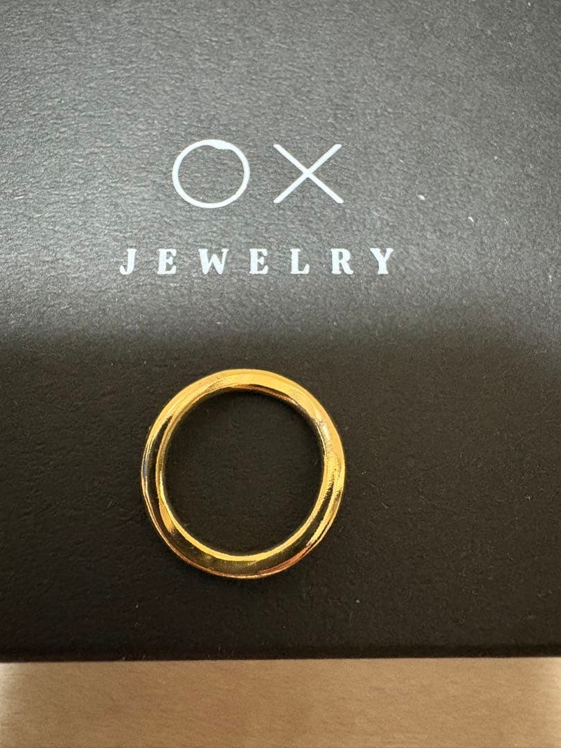 OX JEWELRY Silver Minimal Pinky Ring5号 金