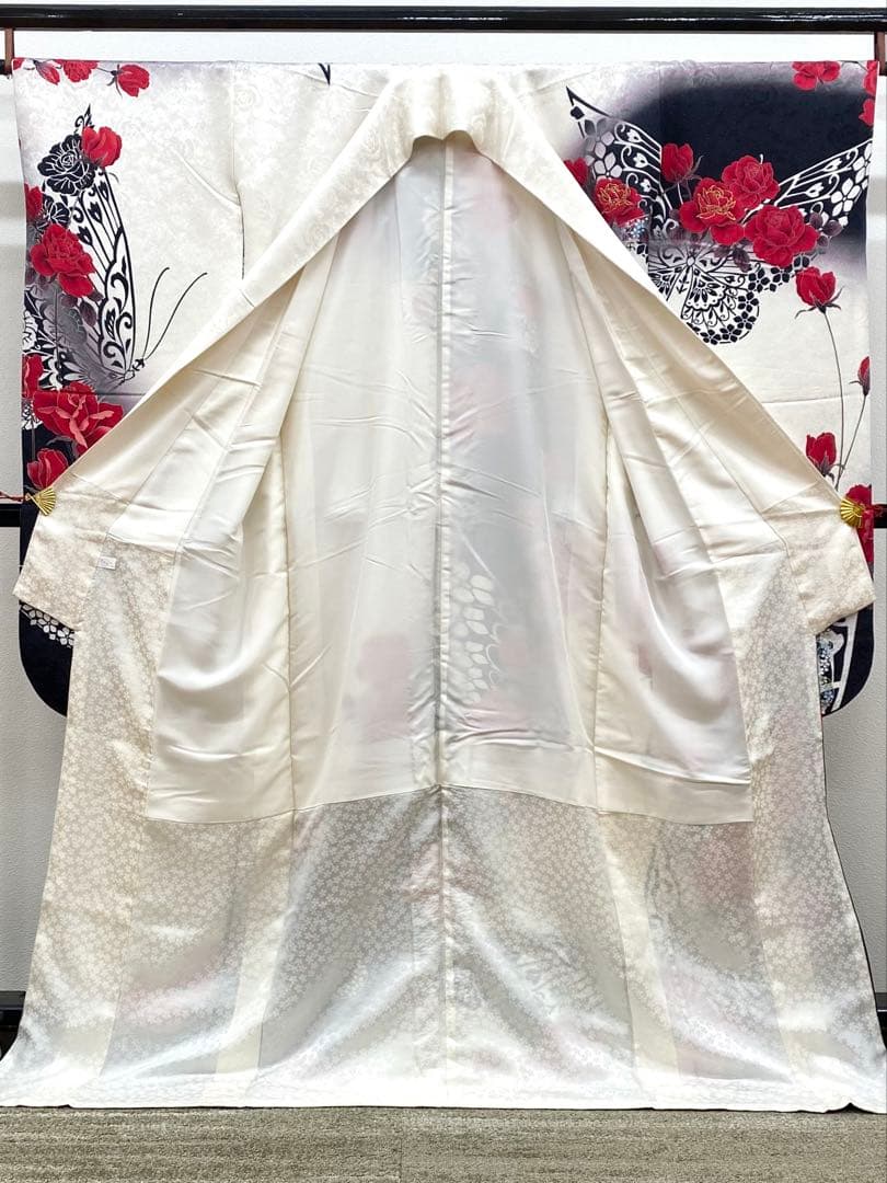 振袖 豪華 銀通し 金彩 グリッター箔 紋意匠 身丈171cm 撥水加工済