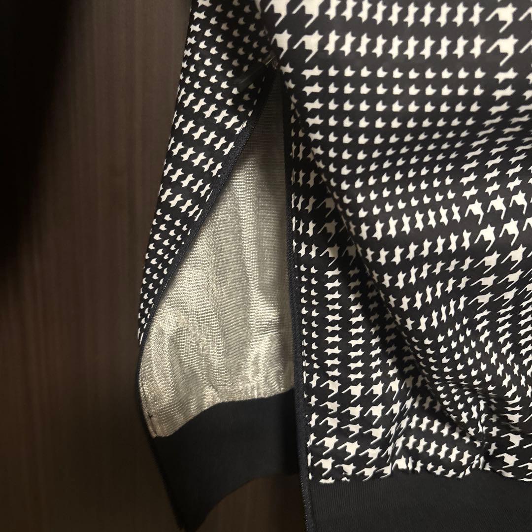 PEARLY GATES 千鳥格子柄セーター　防寒　風避け　セットアップ可能