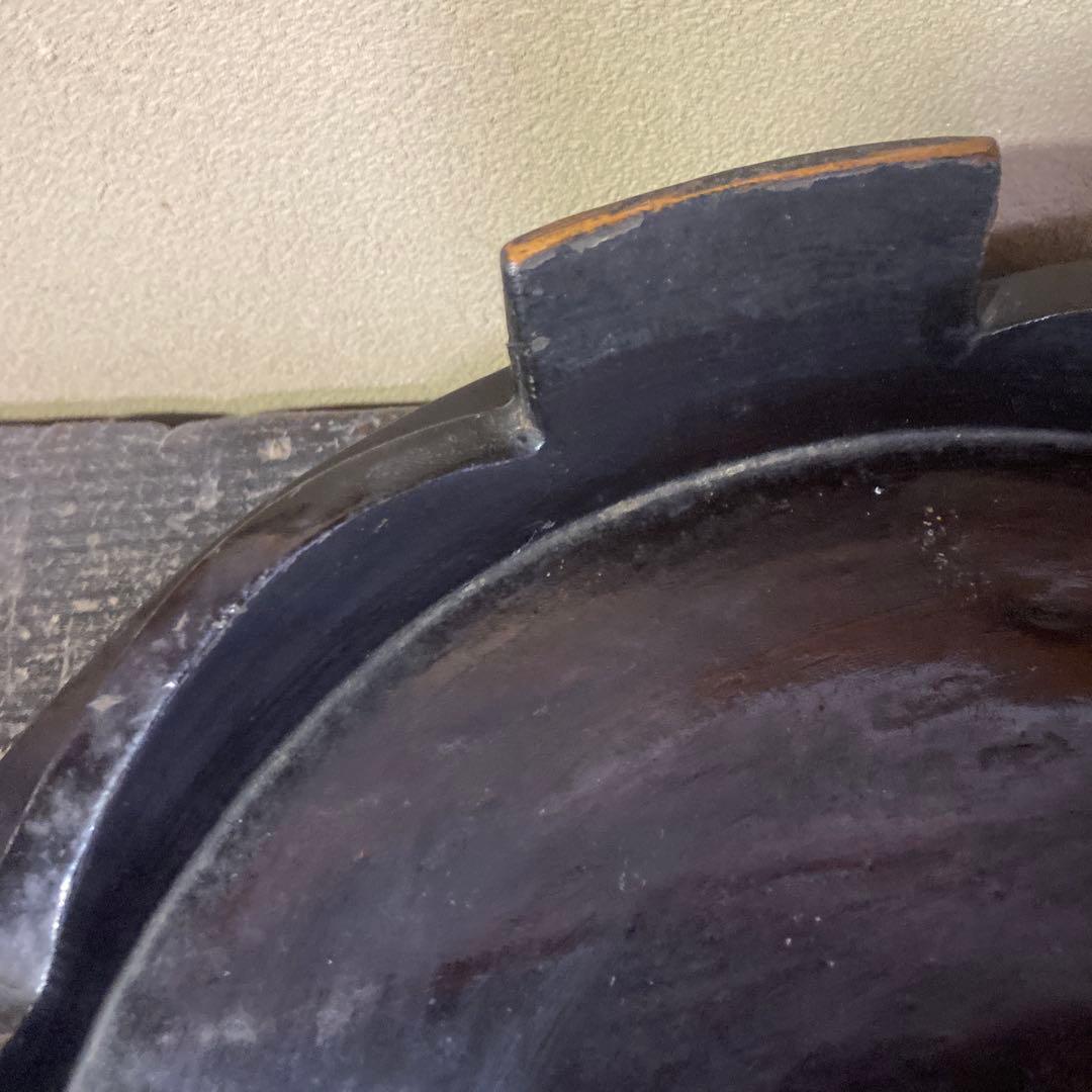 三つ足漆盆36.5cm8.5cm
