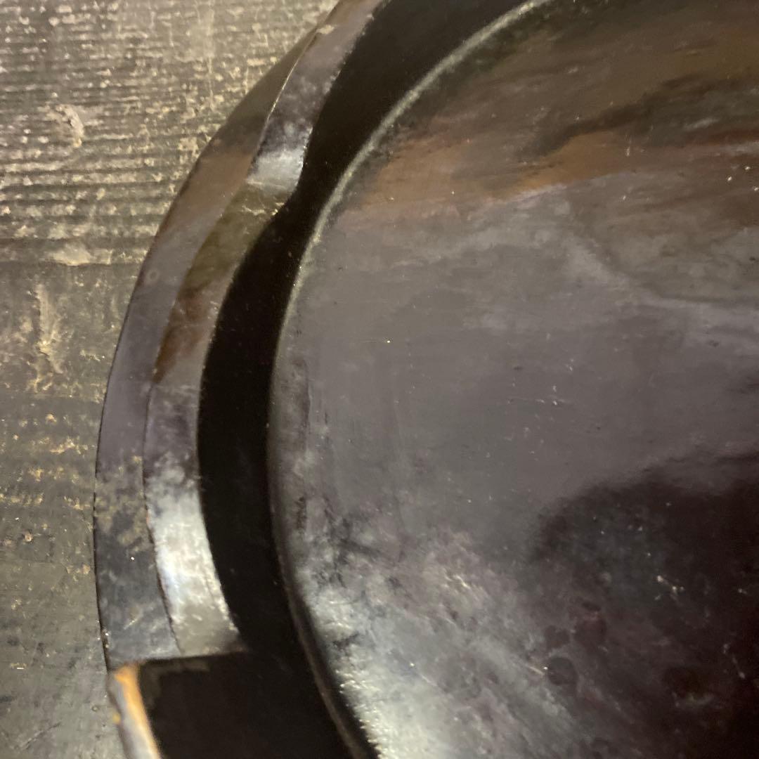 三つ足漆盆36.5cm8.5cm