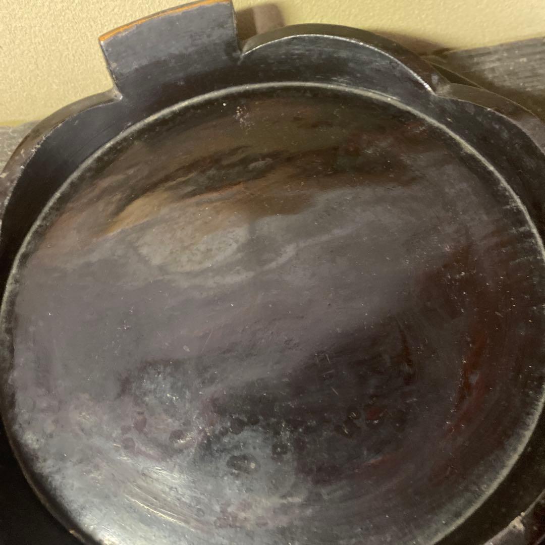 三つ足漆盆36.5cm8.5cm