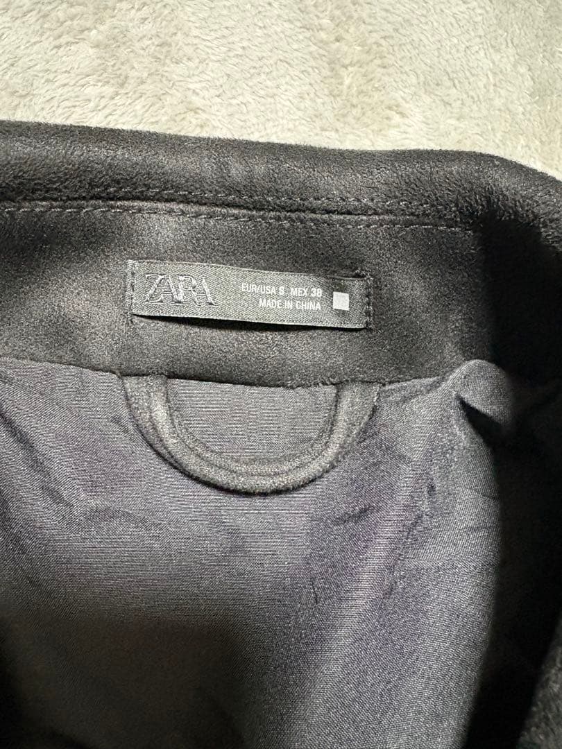 ZARA フェイクスエードジャケット S