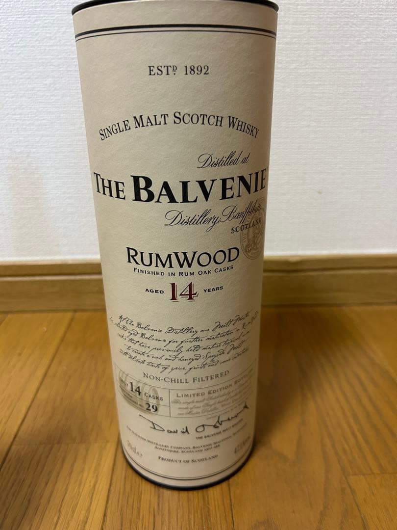 (希少品値下げ)The Balvenie Rumwood 14年
