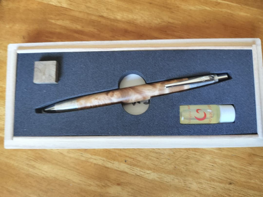 野原工芸 シャープペンシル マーブルウッド 斑紋純銀金具 新型