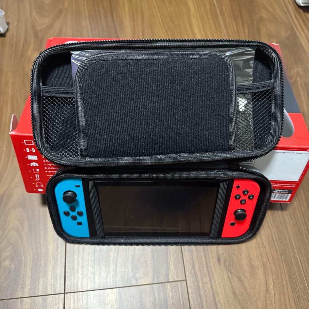 Nintendo Switch 赤/青 本体 スクリーンプロテクター付き