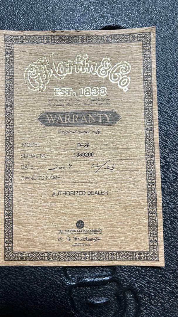 Martin D-28 2009年　アコギ　泉谷しげる他サイン付　PU装備即戦力