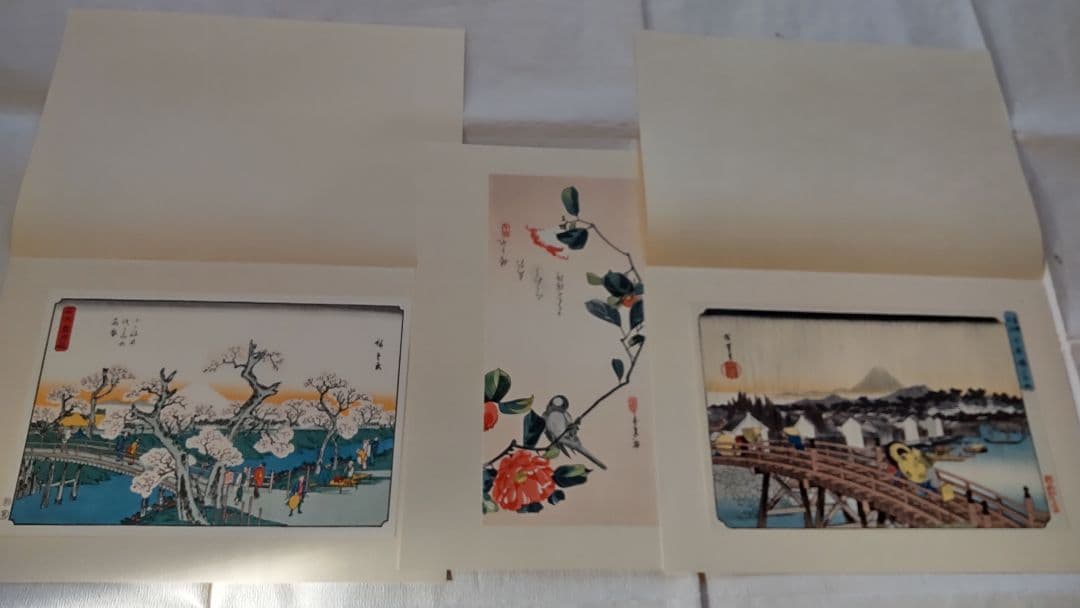 浮世絵版画★画装用画6冊セット★広重HIROSHIGE★２４枚セット★シリーズ4