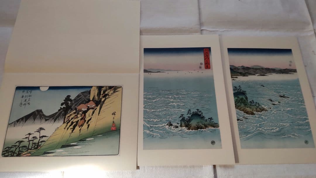 浮世絵版画★画装用画6冊セット★広重HIROSHIGE★２４枚セット★シリーズ4