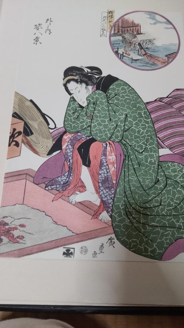 浮世絵版画★画装用画6冊セット★広重HIROSHIGE★２４枚セット★シリーズ4