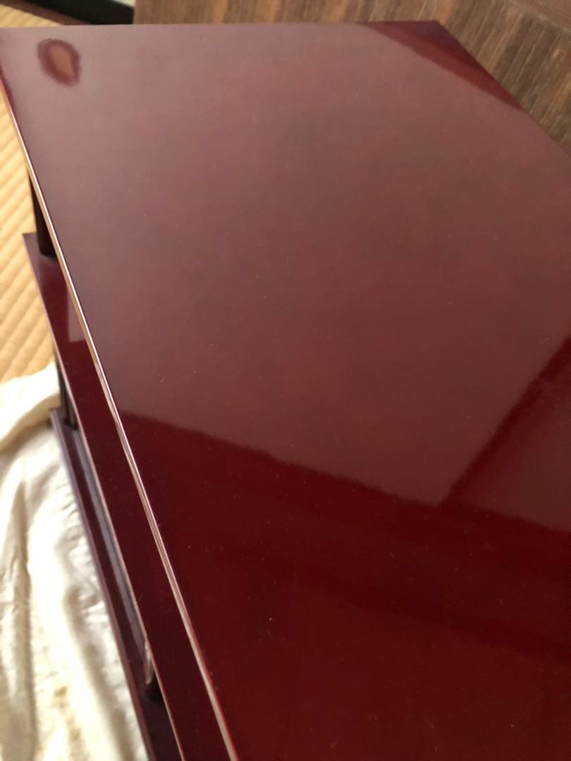 時代　蒔絵　飾り棚　茗荷　木箱入