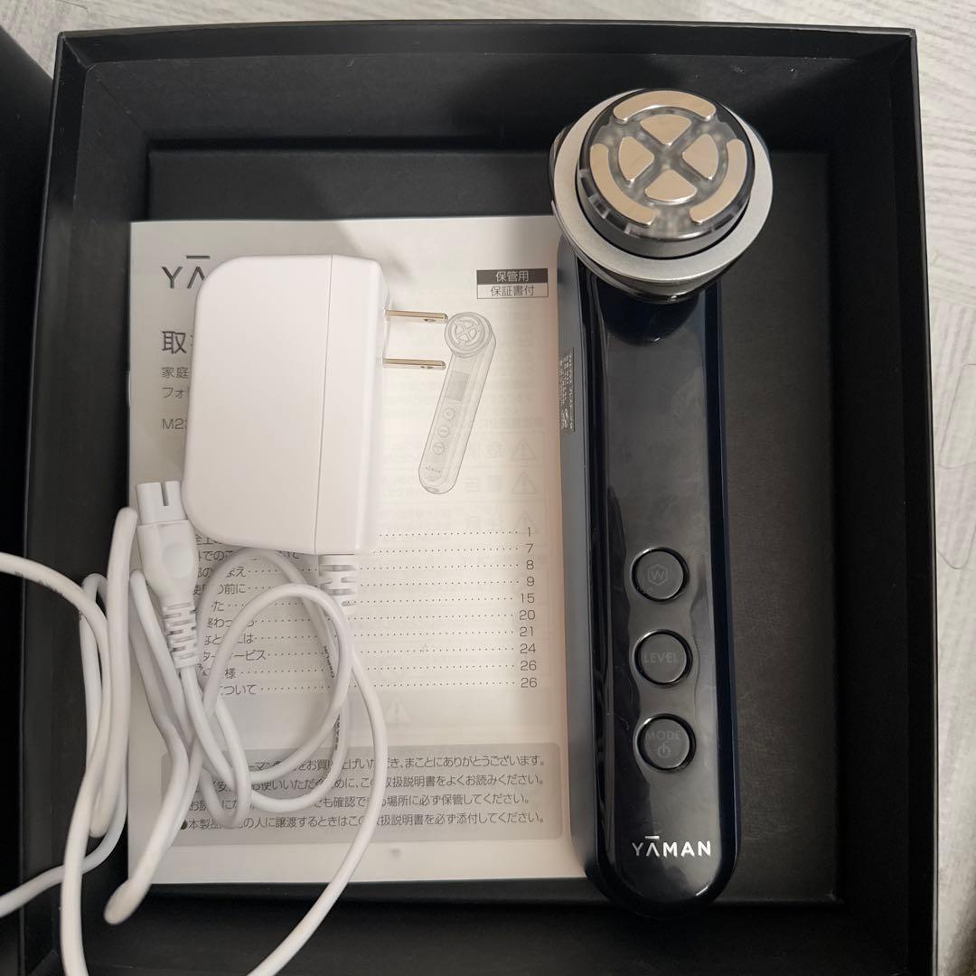 YAMAN 美顔器 フォトプラスプレステージspブラック 充電器付き