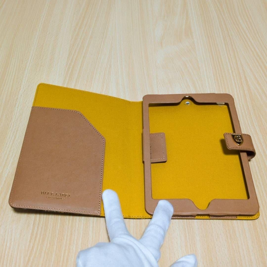 【美品】ブルーレーベルクレストブリッジ 手帳型 iPad mini ケース レア