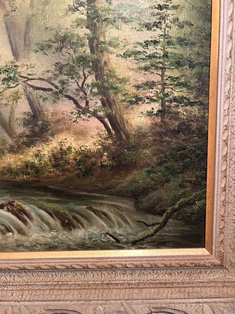 油彩画 風景画 装飾フレーム付き