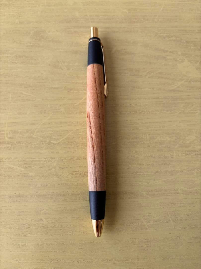 ボナンペン　欅　シャーペン　真鍮金具