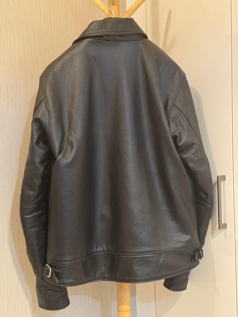 シングルライダースジャケット ブラック