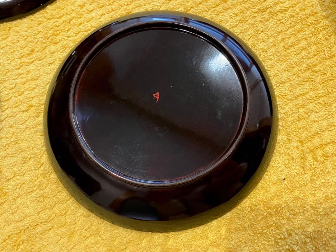 江戸後期 漆器 蒔絵 銘々皿 21枚 アンティーク 骨董 蔵出し 面々盆 茶道具