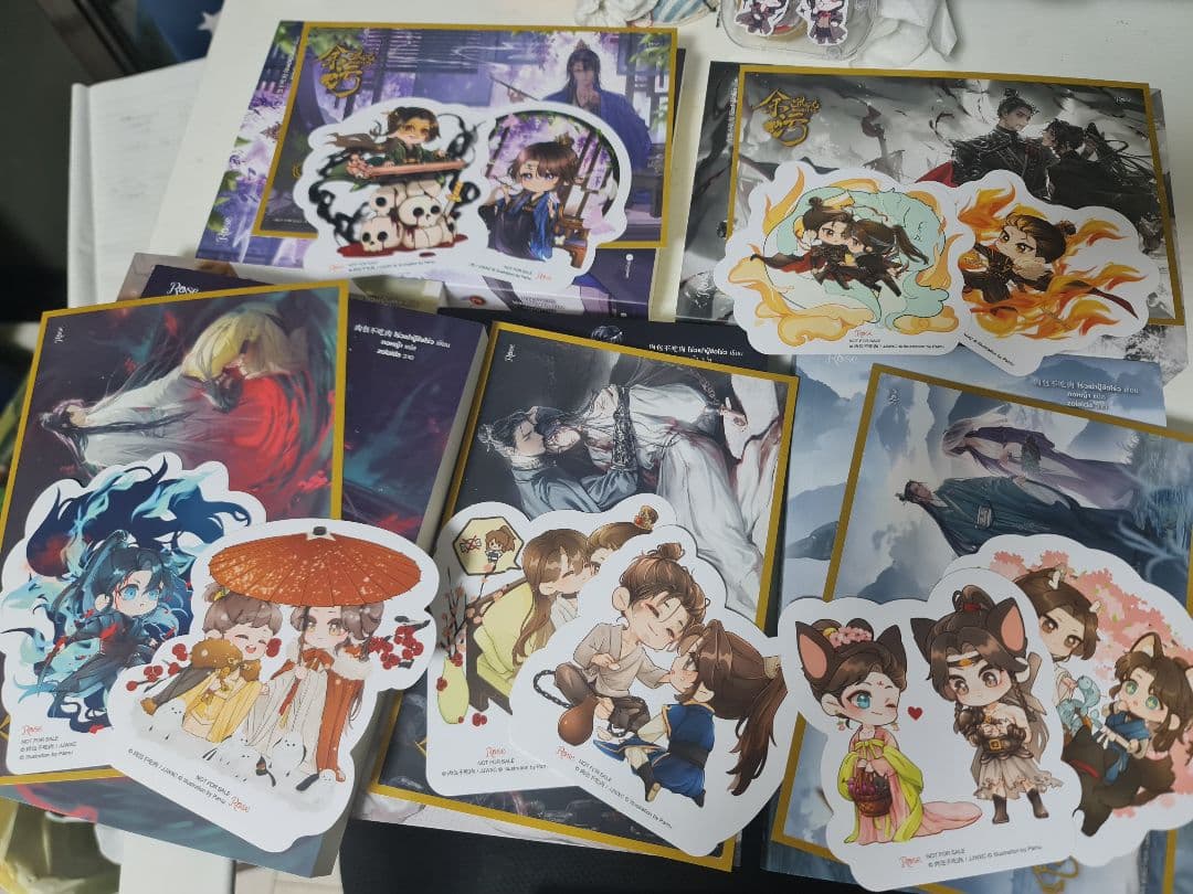 (9月に帰国) 余污　タイ版特装BOX タイ語版小説全巻セット