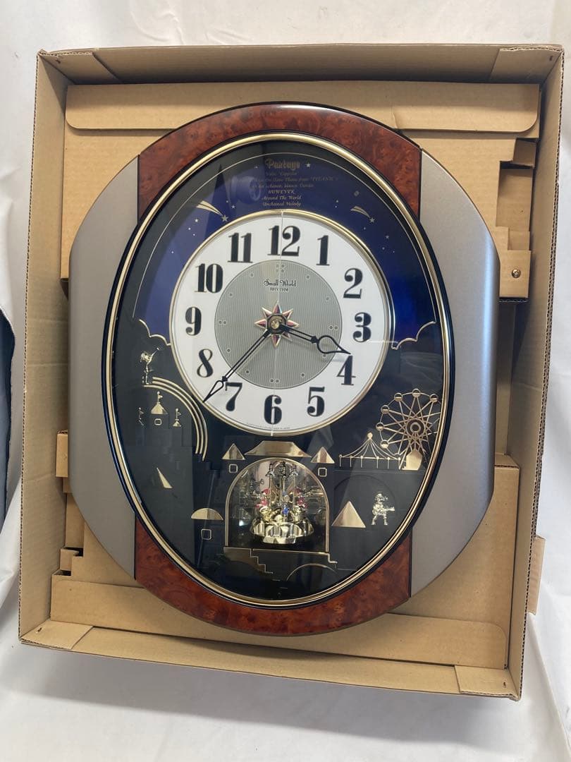 【未使用品】リズム時計　からくり時計掛時計 4MH751CZ