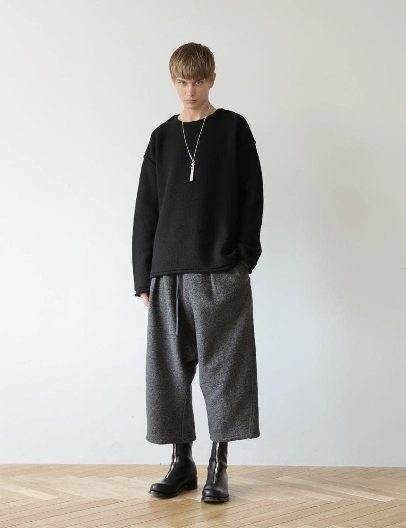 MB ULTIMATE FABRIC ウール縮絨サルエルパンツ 　グレー S