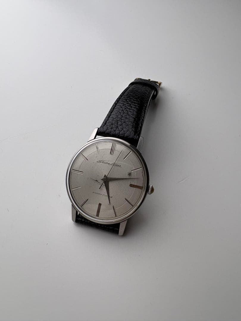 【OH済】SEIKOセイコーライナーSSダイヤショック21石メンズ腕時計手巻き